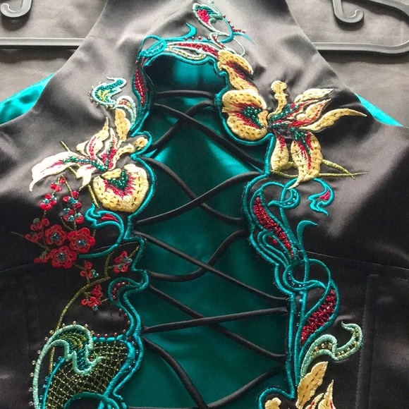 Karen Millen Oriental Dress With Corset - Picture 14 of 16